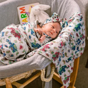 elephant swaddle for baby boy and girl