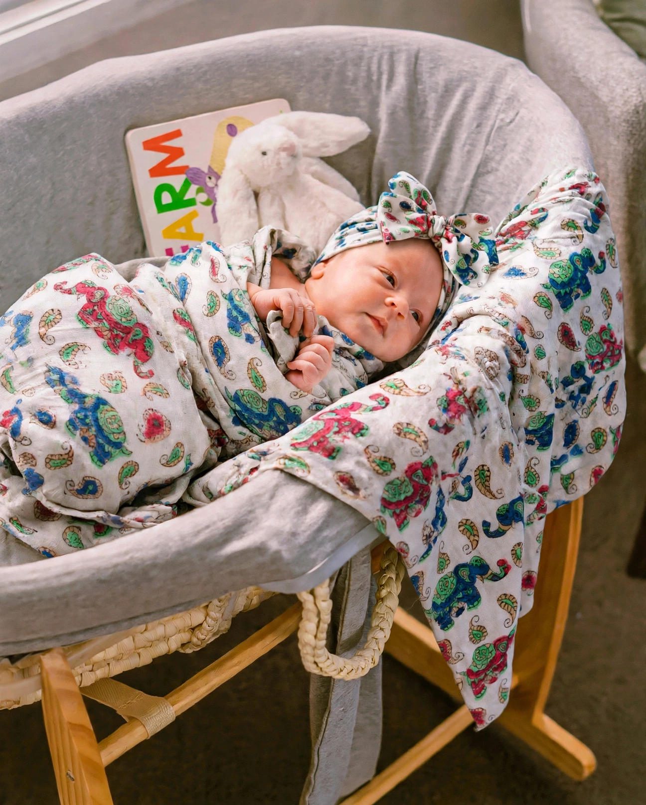 elephant swaddle for baby boy and girl
