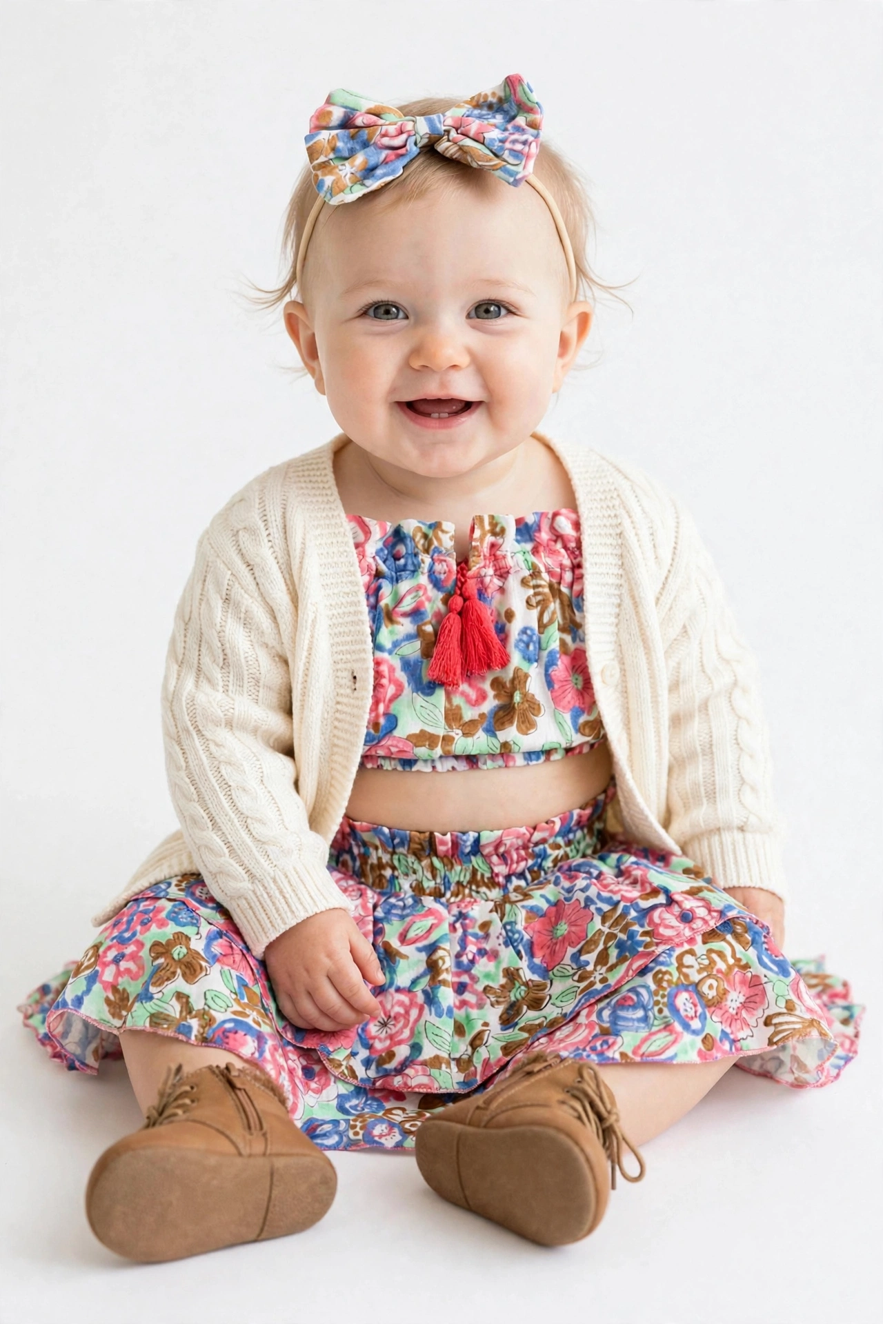 Organic Cotton Sharon Co-ord Set -Hibiscus Print - Image 10