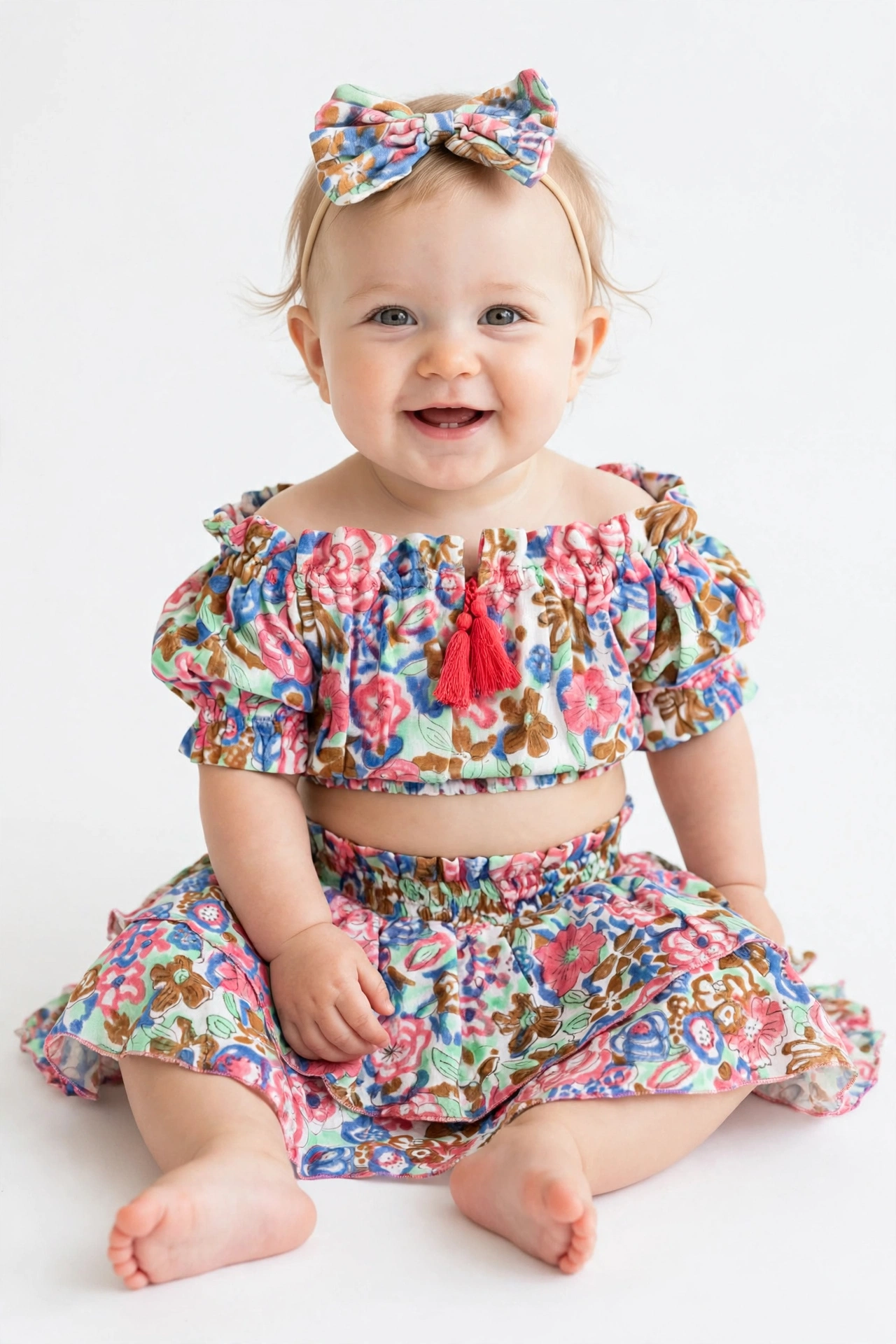 baby set top and skirt summer