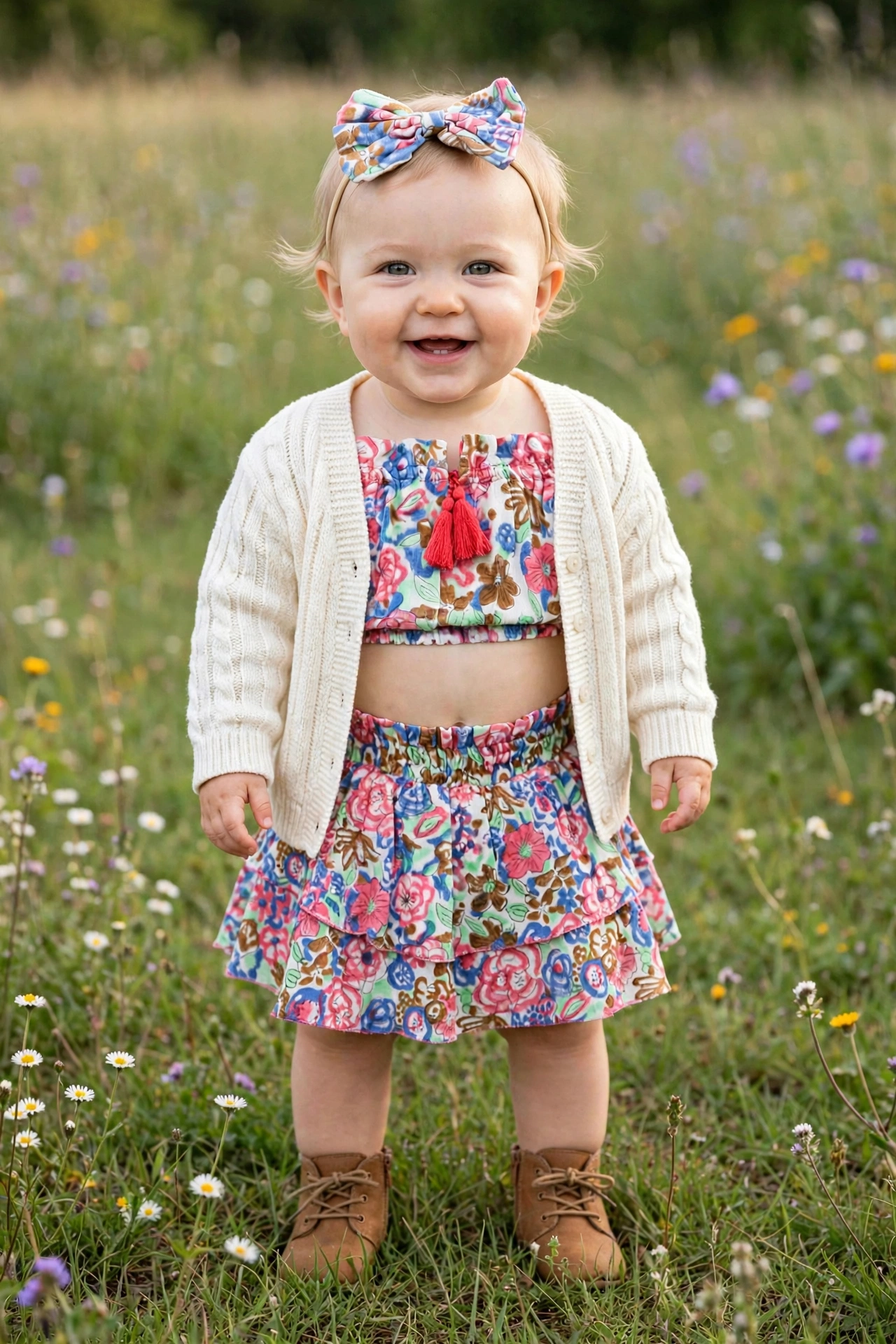 Organic Cotton Sharon Co-ord Set -Hibiscus Print - Image 4