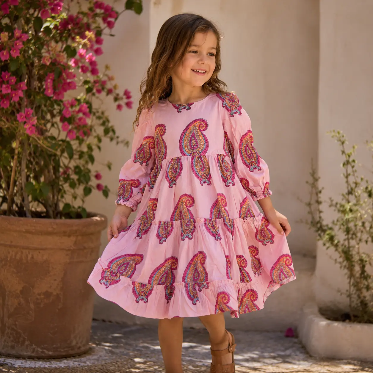 Organic Cotton Muslin Holly Dress - Paisley